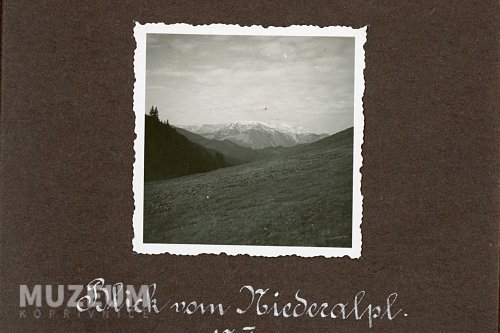 Pohled na vysokohorský průsmyk Niederalph, 17. 10. 1933